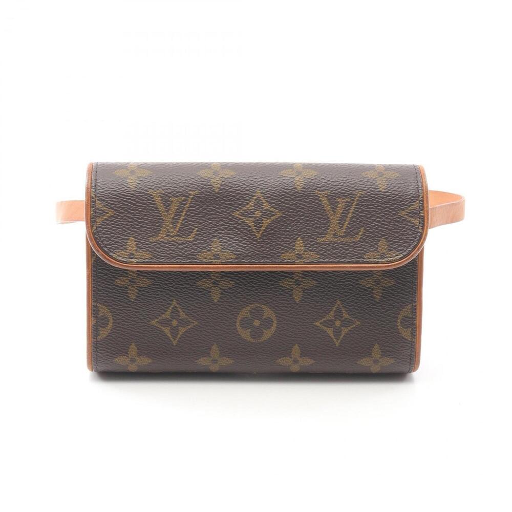 LOUIS VUITTON Brown Monogram Leather Pochette Fanny Pack